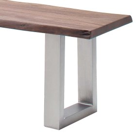Sitzbank Esszimmer Sligo in Walnussfarben mit Bügelgestell aus Metall – Ansicht 5