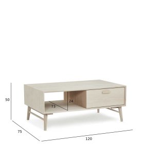 Couchtisch Vilrada im Skandi Design echtholzfurniert – Ansicht 12
