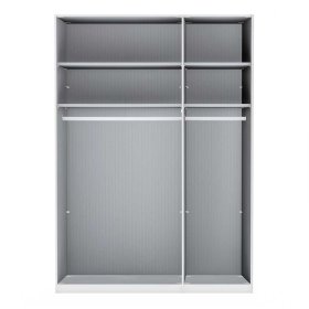 Schlafzimmerschrank Velverana in Weiß glasbeschichtet Made in Germany – Ansicht 4