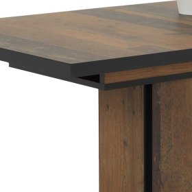 Säulen Ausziehtisch Giambado in Altholz Optik modern – Ansicht 4