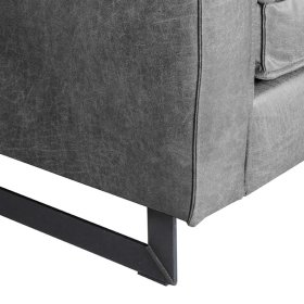 Armlehnen Sessel Tablona in Grau Microfaser modern – Ansicht 3