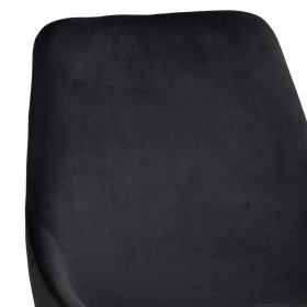 Stühle Lanaga in Schwarz Samt modern (2er Set) – Ansicht 6