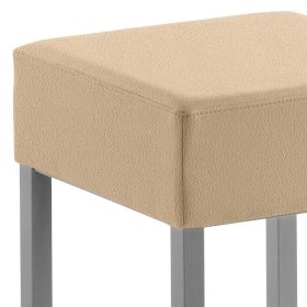 Moderner Barhocker Cycle in Beige und Perlsilberfarben – Ansicht 3