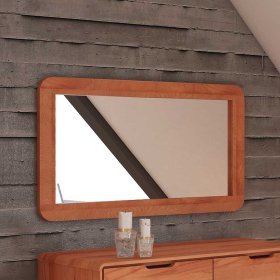 Flurspiegel Stenov aus Kernbuche Massivholz 60 cm hoch – Ansicht 1