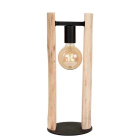 Tischlampe Morvon aus Mangobaum Massivholz handgearbeitet – Ansicht 3