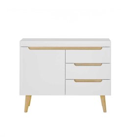 Schrankwand Wohnzimmer Jasturian im Skandi Design 134 cm hoch (vierteilig) – Ansicht 14