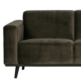 Dreisitzer Couch Kiana in Dunkelgrün Samt 230 cm breit – Ansicht 4