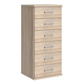 Hochkommode mit Schubladen Estella in Eiche Sägerau 46 cm breit – Ansicht 2