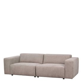 Dreisitzer Couch Beige Manaos in modernem Design 236 cm breit – Ansicht 1
