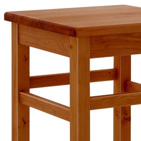 Kiefer Barhocker Kilazo in Bernsteinfarben 75 cm Sitzhöhe – Ansicht 6
