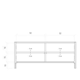 TV Bank Koropi mit Türen in modernem Design – Ansicht 7