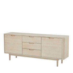 Esszimmersideboard Praguera im Skandi Design mit drei Schubladen – Ansicht 1