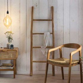 Deko Leiter Koropi aus Teak Recyclingholz im Landhausstil – Ansicht 4