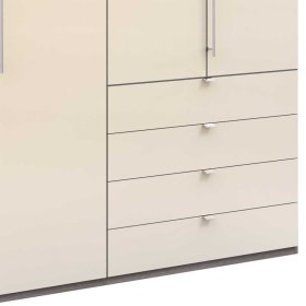 Kleiderschrank Genayas in Trüffelfarben und Cremeweiss – Ansicht 4
