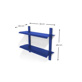 Metall Regal Bado in Blau aus Stahl – Ansicht 5