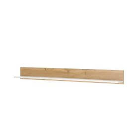 Anbauwand mit Homeoffice Rascian in Weiß und Wildeichefarben (fünfteilig) – Ansicht 10