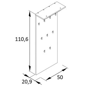 Skandi Design Dielenset Curtus in Schwarz 175 cm hoch (vierteilig) – Ansicht 17