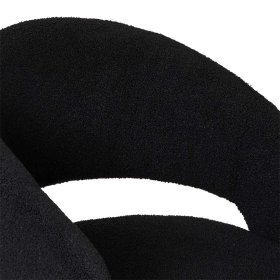 Esszimmerstuhl Office mit Armlehnen aus Boucle (2er Set) – Ansicht 8