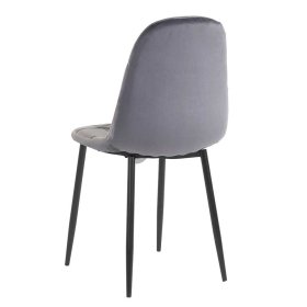 Graue Polsterstühle Beat in modernem Design 43 cm breit (2er Set) – Ansicht 4