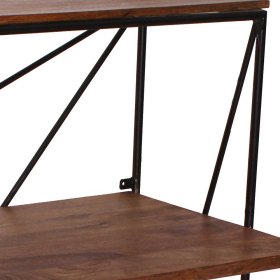 Homeoffice Schreibtisch Slavrio mit Aufsatz und Bügelgestell – Ansicht 9
