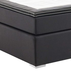 Modernes Boxspringbett Beliawa mit LED Beleuchtung in Dunkelgrau Webstoff – Ansicht 5
