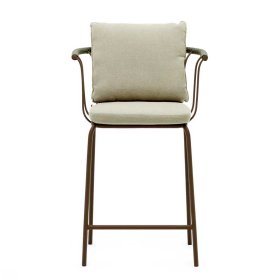 Barhocker mit Rückenlehne Meckey aus Metall mit 66 cm Sitzhöhe (4er Set) – Ansicht 2