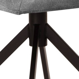 Esszimmerstuhl Acelya in Grau mit Gestell aus Metall (2er Set) – Ansicht 5