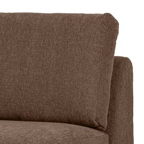Modul Sofa Element Rio in Braun mit Vierfußgestell aus Metall – Ansicht 6