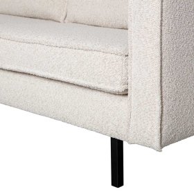 Sofa Vanillin mit zwei Sitzplätzen aus Boucle Stoff – Ansicht 7