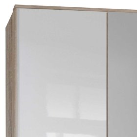 Schlafzimmerkleiderschrank Fashiona mit Drehtüren und Spiegel – Ansicht 3