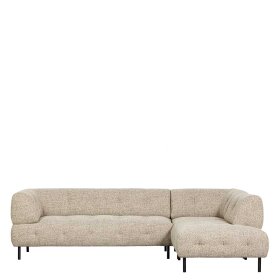 Sofaecke Streeter in Beigegrau mit Fußgestell aus Metall – Ansicht 5