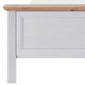 Schlafzimmer Dymco im Landhausstil in Holzoptik Pinie weiß (fünfteilig) – Ansicht 5