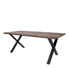 Tischgruppe modern Gilanco Stühle Kunstleder Tisch Eiche & Stahl (siebenteilig) – Ansicht 3