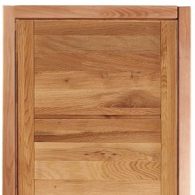 Holzkleiderschrank Zeus aus Wildeiche mit Glasbeschichtung – Ansicht 3