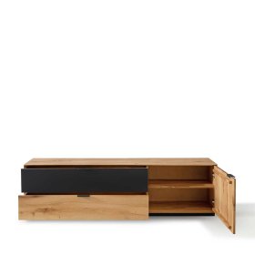 Fernsehunterschrank Housten in Wildeichefarben und Anthrazit – Ansicht 3