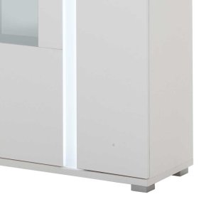 Highboard Constantin mit LED Beleuchtung - Glastür links – Ansicht 5