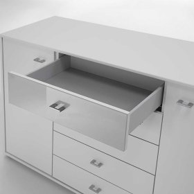 Sideboard Uberaba in Weiß lackiert 140 cm – Ansicht 3