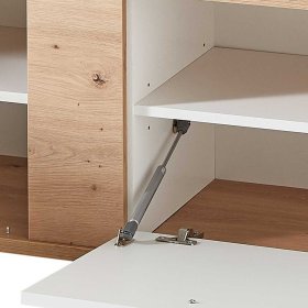 Garderobenbank Flur Cocondar in Wildeichefarben und Weiß – Ansicht 6