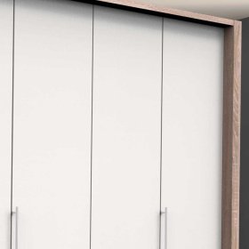 Schlafzimmerschrank Lolyana mit vier Schubladen und Falttüren – Ansicht 5