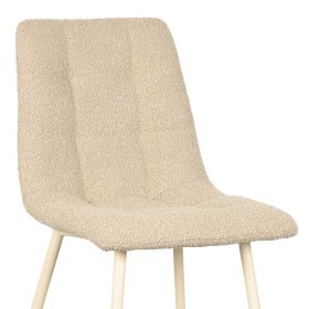 Esszimmerstuhl Vancerta im Skandi Design aus Boucle Stoff – Ansicht 5
