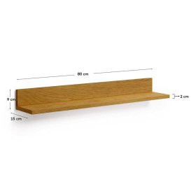 Wand Regal Magies in Eichefarben 80 oder 120 cm Breite – Ansicht 6