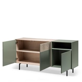Sideboard Samanda in Beton Grau und Buche hell 180 cm breit – Ansicht 3