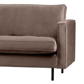 Dreisitzer Majero in Taupe Samt 275 cm breit – Ansicht 5