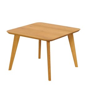 Sofatisch Purista aus Wildeiche Massivholz 65 cm breit – Ansicht 1