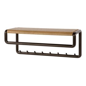 Wandgarderobe Krispa im Industry und Loft Stil mit 8 Kleiderhaken – Ansicht 1