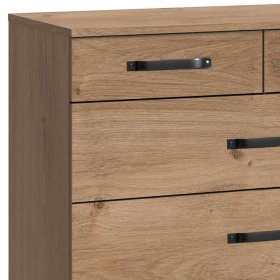 Wäschekommode Tananoa in Plankeneiche Holzoptik mit Bügelgestell – Ansicht 3