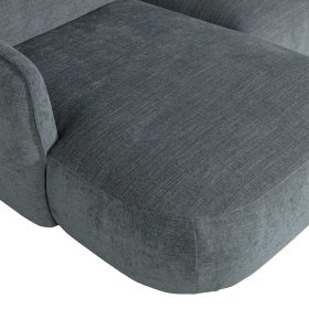 Petrol Couchecke Dossera aus Webstoff mit 42 cm Sitzhöhe – Ansicht 10