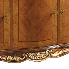 Italienische Kommode Asvilos in Nussbaumfarben 150 cm breit – Ansicht 4