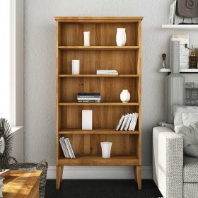 Massivholz Bücherregal Tyvoria aus Wildeiche geölt 180 cm hoch – Ansicht 2