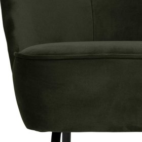 Loungesessel Musena in Dunkelgrün Samt mit 44 cm Sitzhöhe – Ansicht 4